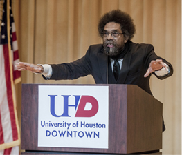 Dr. Cornel West speaking at UHD