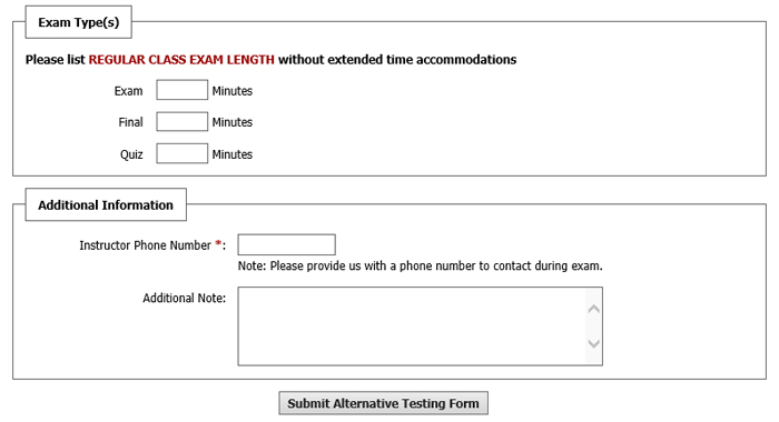 Screenshot of Exam Instruction Part 2
