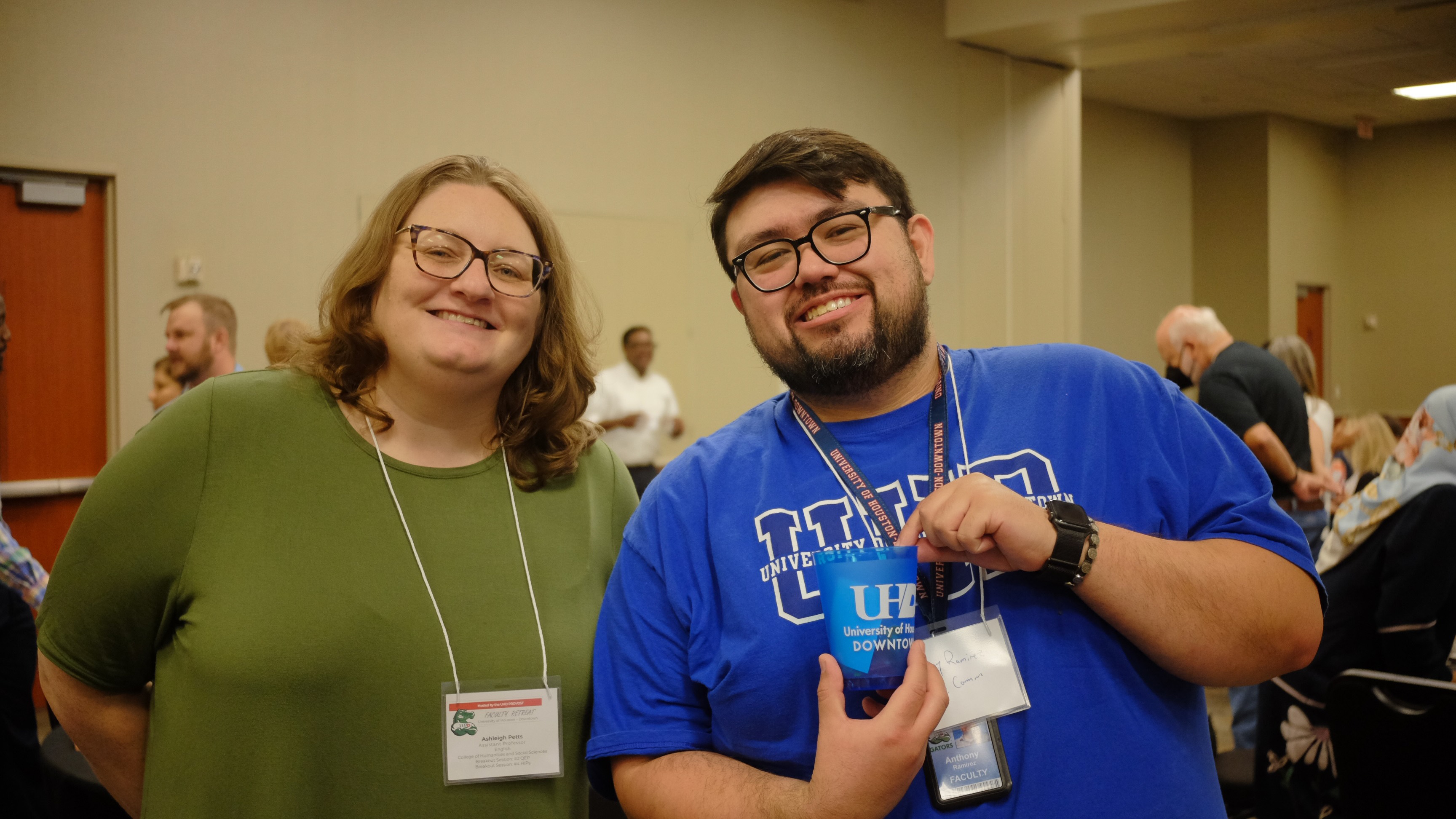 Two attendees at 2024 Fall Faculty Retreat