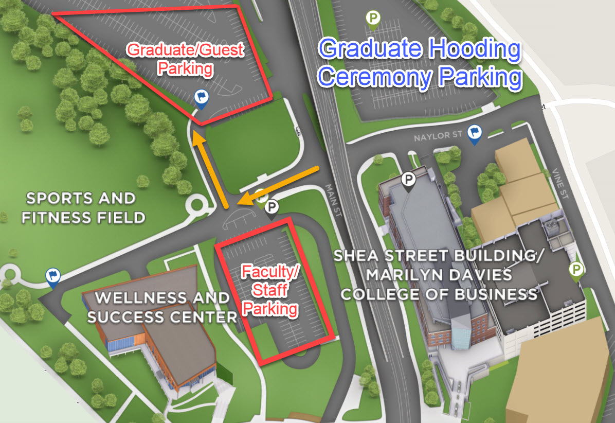 hooding parking map