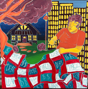 Susanna Miranda DeLeon, The Dream vs. The Reality of Home Ownership, Special Topics in Art: Murals Class