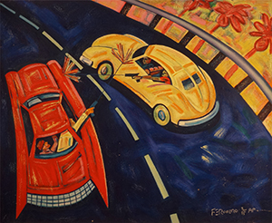 Frank Romero - Freeway Cars