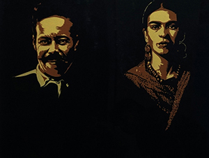 4 Portraits Frida by Oscar Magallenes