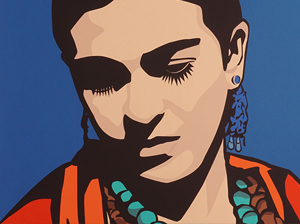 Young Frida Blue by Raul Caracosza