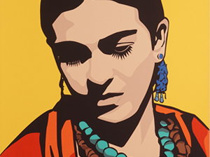 Young Frida Yellow by Raul Caracosza