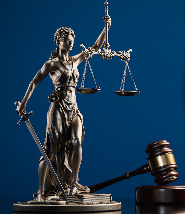 Lady Justice with Scales and a Gavel