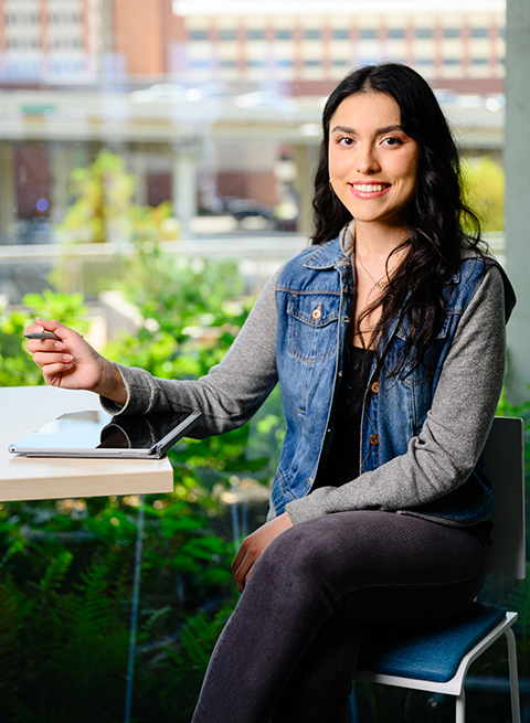 female student smiling female student smiling