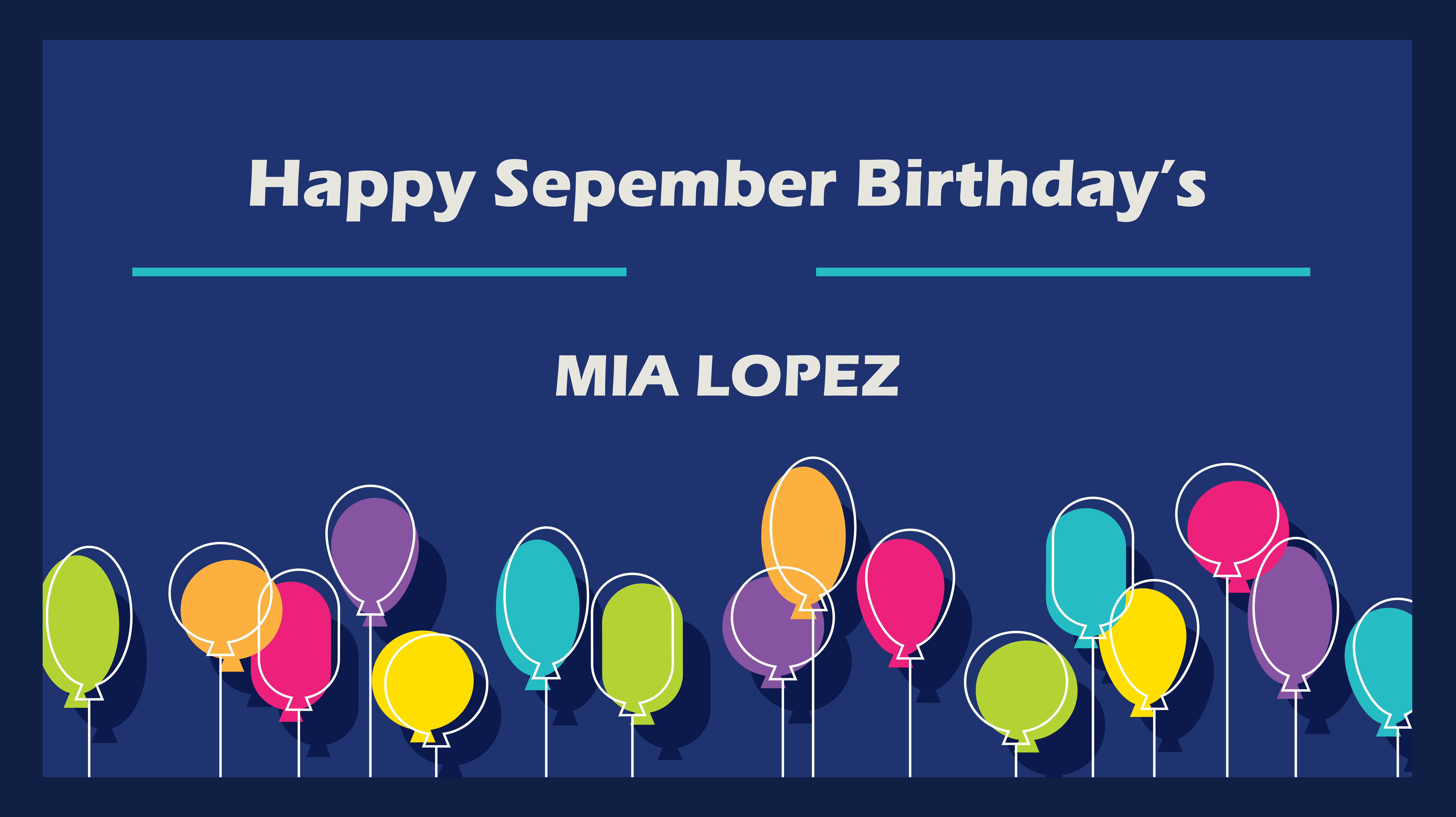 happy birthday Mia