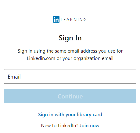 screenshot of the log in screen asking for your email
