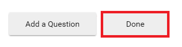 The Done button, highlighted by a red box.