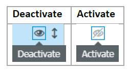 a screenshot of the deactiviate and activate buttons