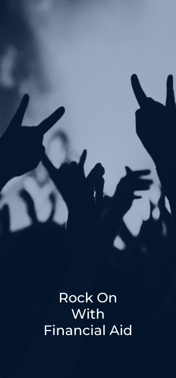 hand silhouettes at a concert