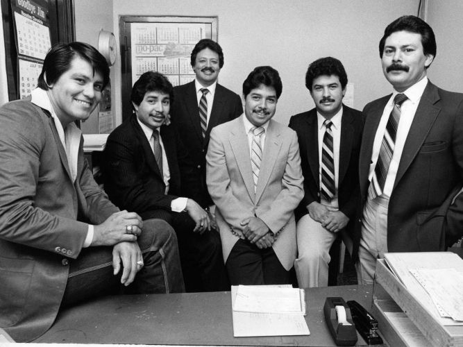 Members of the Houston Police Department's first all-Latino homicide unit, the