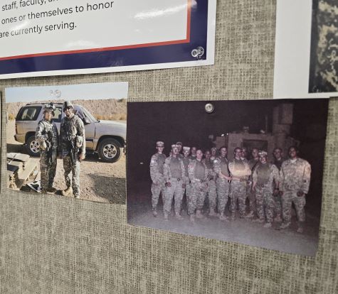 Photo of Veterans Day service wall