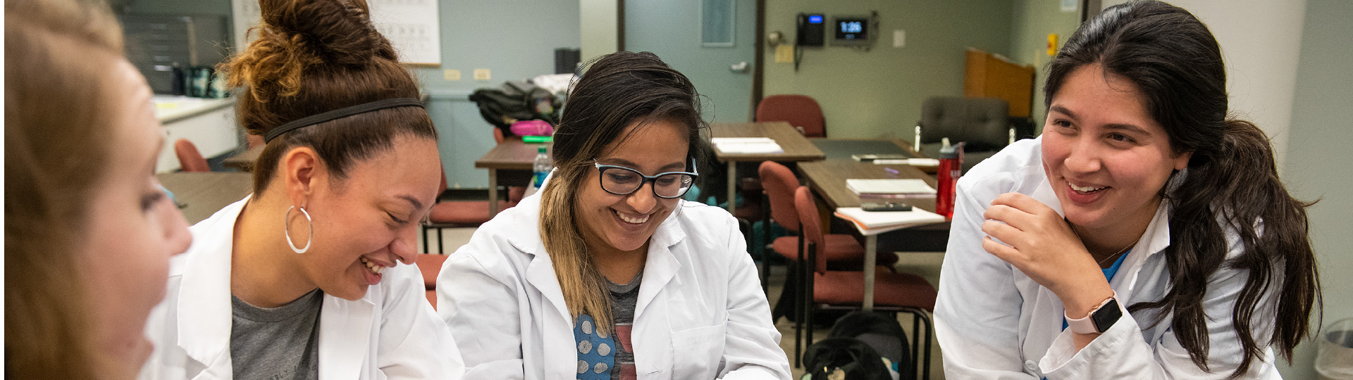 image of students in a science lab