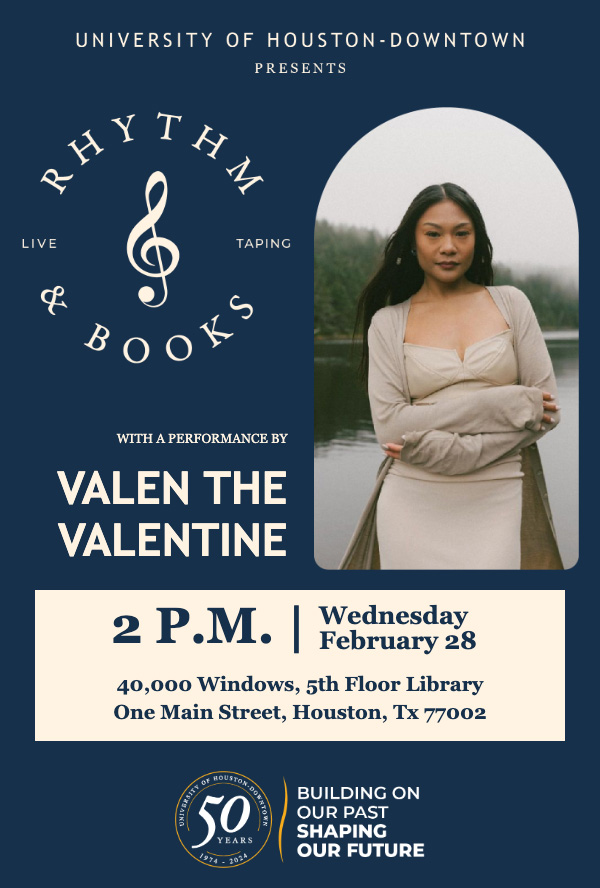 Rhythm & Books with Musical Guest Valen the Valentine