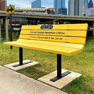 Suicide Awareness Bench Suicide Awareness Bench