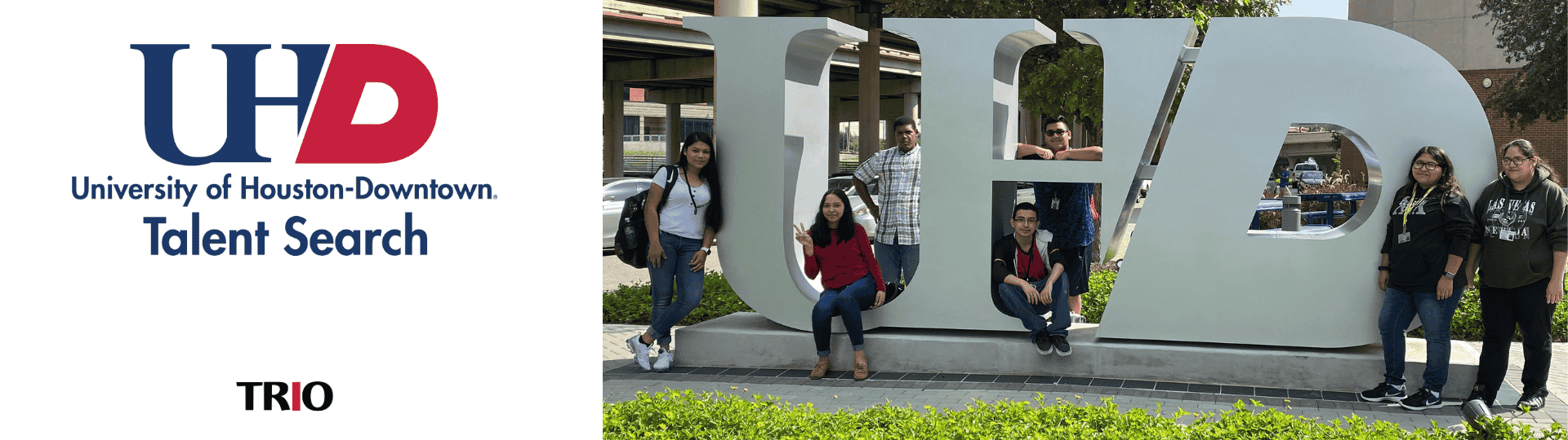 UHD Talent Search Logo and Participants in Front of UHD